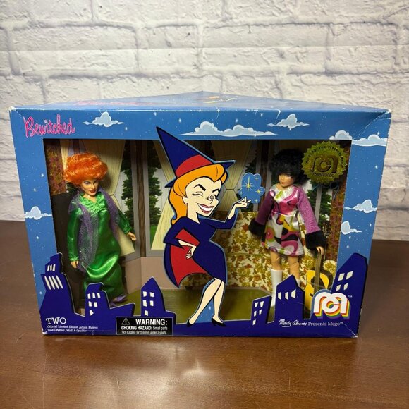 Mego Limited Edition #7585/10000 Classic TV Bewitched Endora & Serena Figure Set - Picture 1 of 11